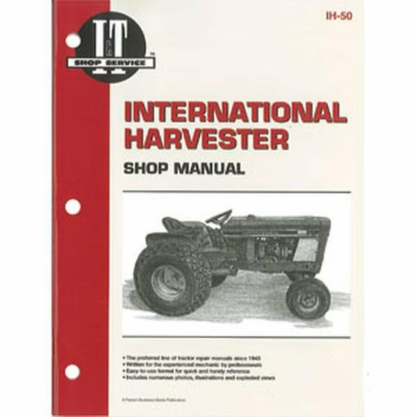 NEW Shop Manual IT For INTERNATIONAL HARVESTER MODELS INT'L Fits Cub 154 LO-, Aftermarket, Mfr#: IH50